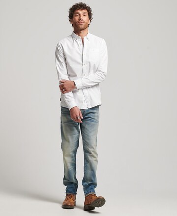 Superdry Regular fit Button Up Shirt in White