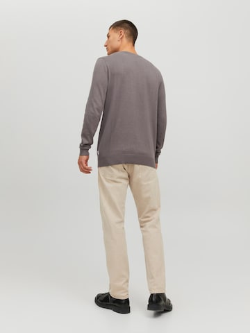 JACK & JONES Pullover 'Emil' in Braun