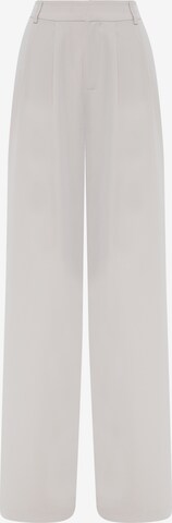 Calli Pleat-Front Pants 'ISLA ' in White: front