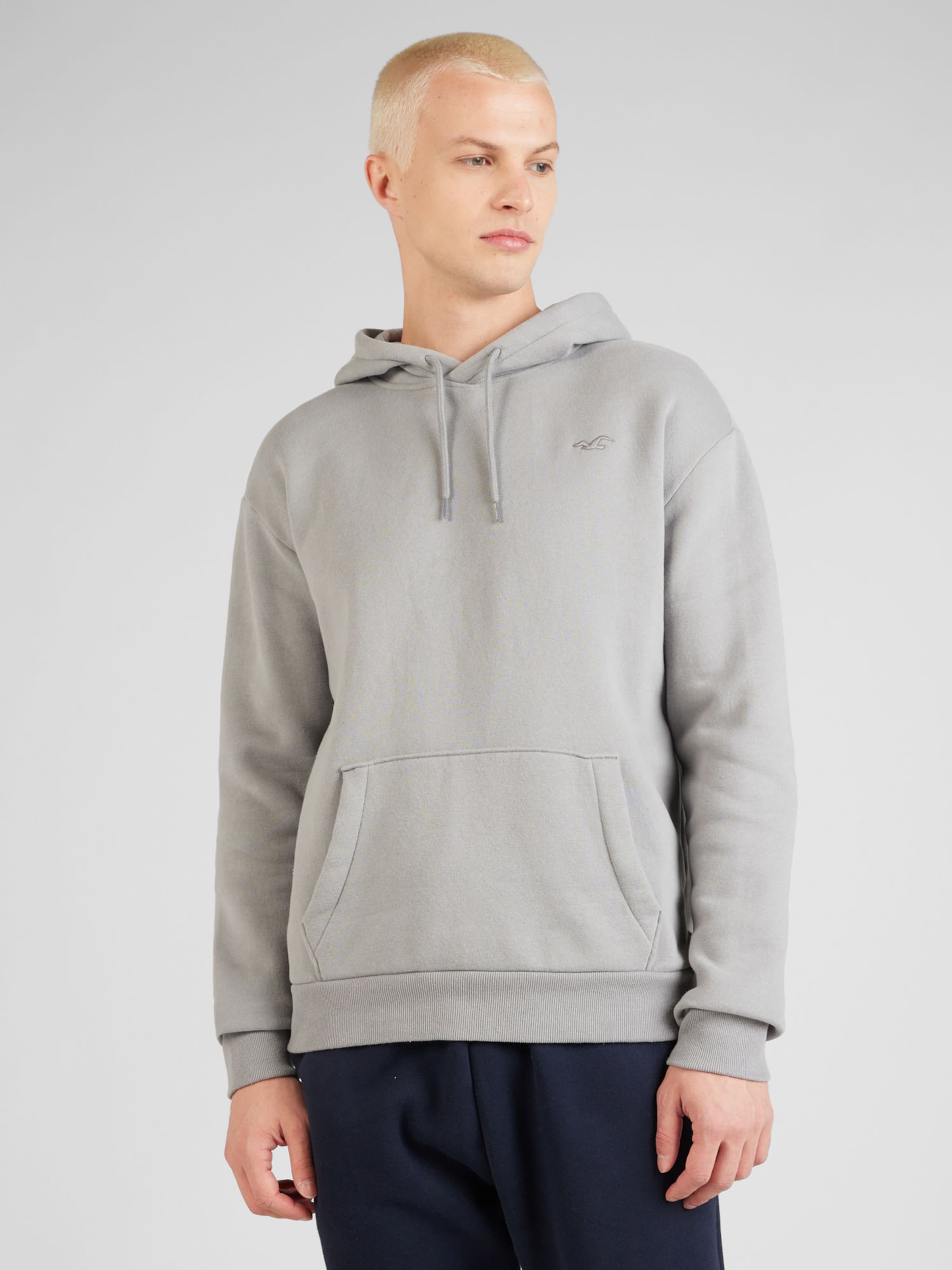 HOLLISTER Sudadera en Gris Gris Claro ABOUT YOU