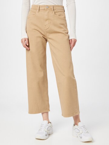 s.Oliver Wide leg Jeans 'Suri' in Beige: voorkant