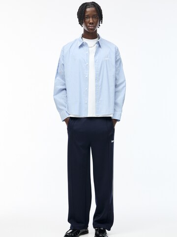 Pull&Bear Regular Fit Hemd in Blau