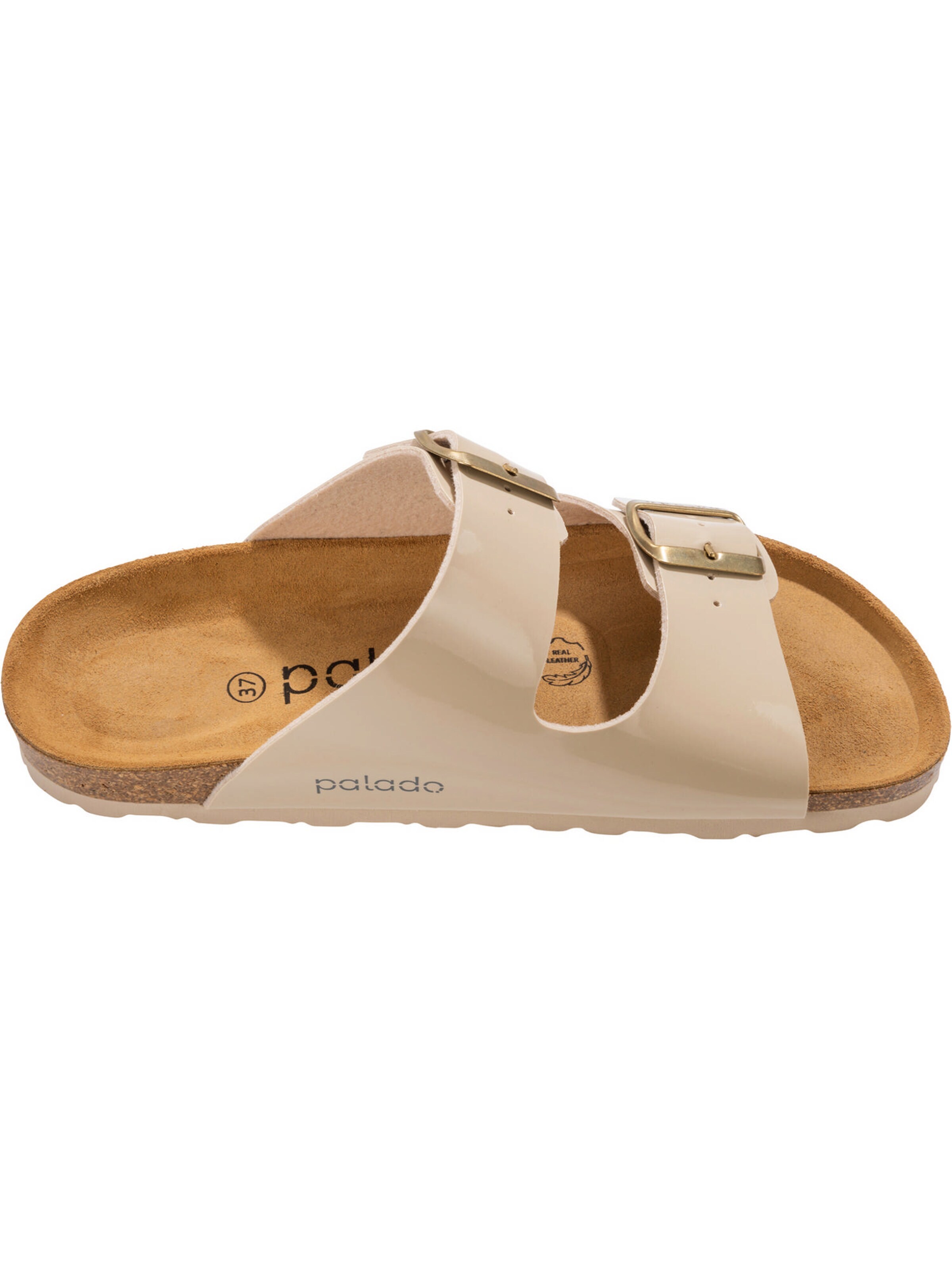 Palado Pantolette 'Palado Korfu Lack'‌‌‌‌‌‌‌ in Beige