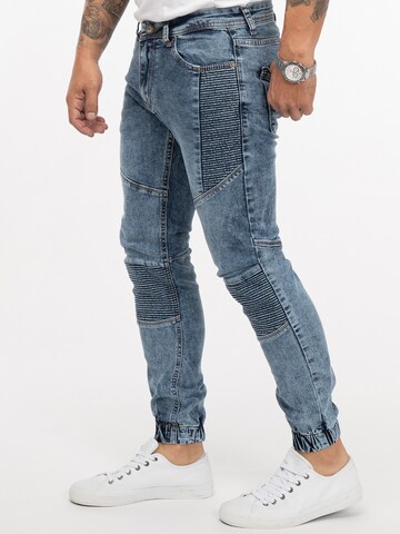 Rock Creek Tapered Jeans in Blau