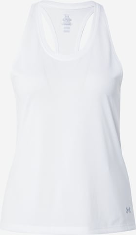 UNDER ARMOUR Sports top 'Streaker' in White: front