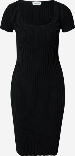 Rochie tricotat Calvin Klein pe negru, Vizualizare produs