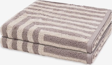 ROSS Towel 'Grafik' in Beige: front