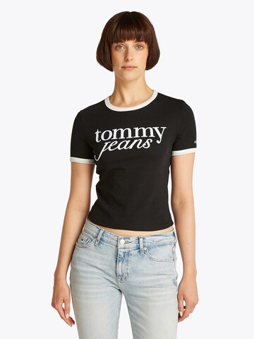 Tommy Jeans T-shirt i svart: framsida