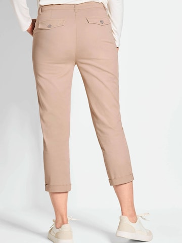 Goldner Loose fit Chino trousers in Beige