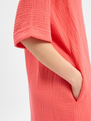 Marie Lund Shirt dress in Red