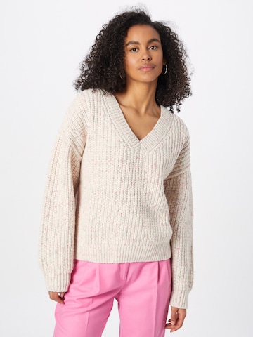 WEEKDAY Sweater 'Tessa' in White: front