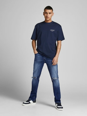 JACK & JONES Slimfit Jeans 'Tim' in Blau