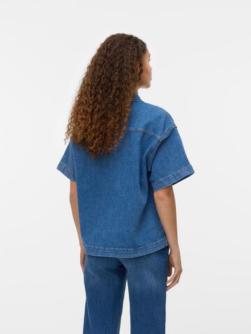 Chemisier 'VMTessa' VERO MODA en bleu