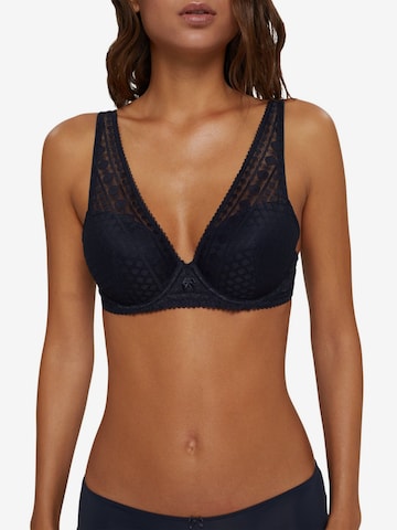 ESPRIT Triangle Bra in Blue: front