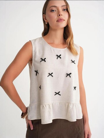 MixRay - Blusa em bege: frente