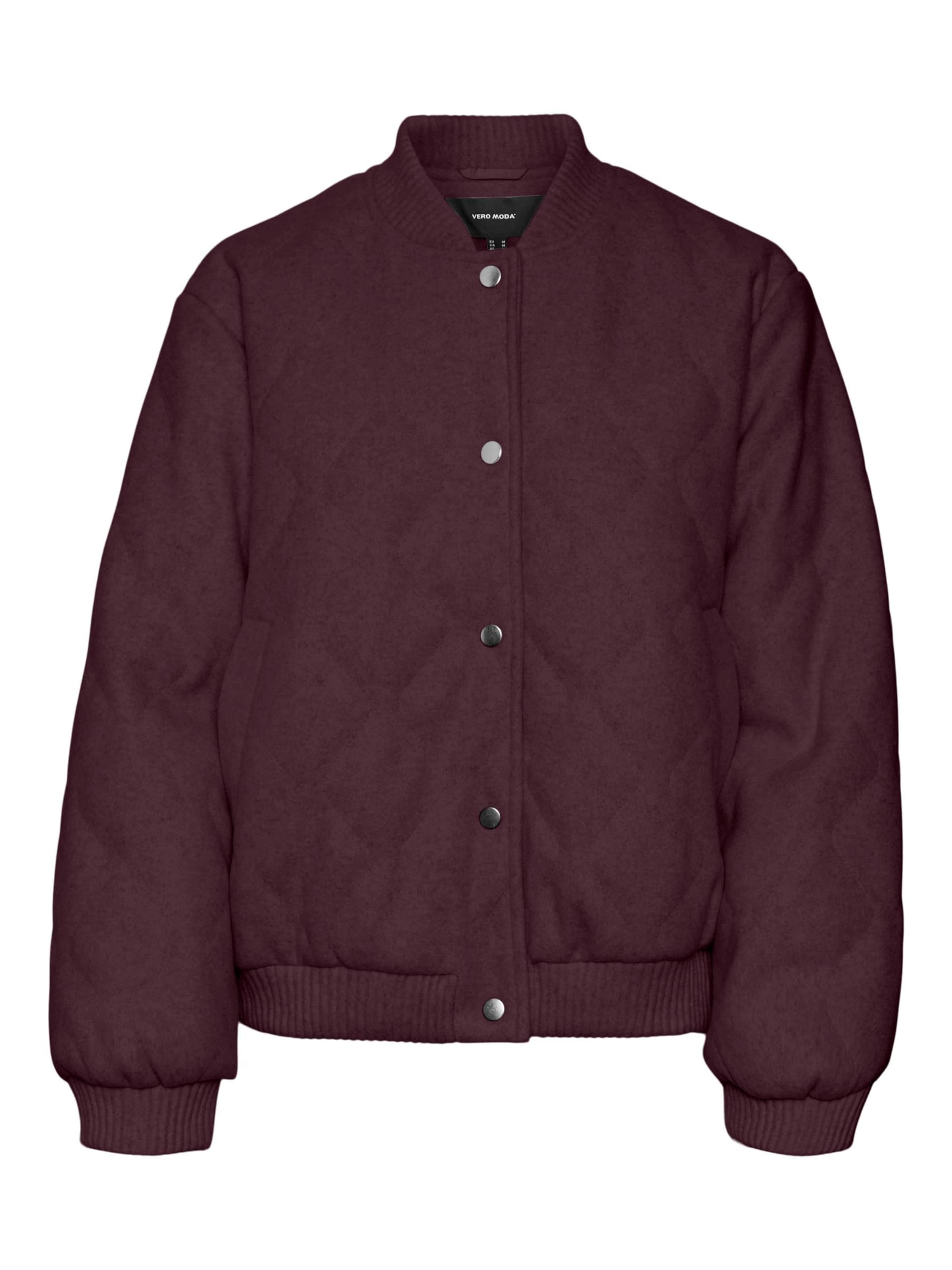 VERO MODA Overgangsjakke 'VMFortunedora' i vinrød, Produktvisning