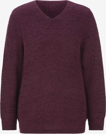Goldner Pullover in Rot: Vorderseite