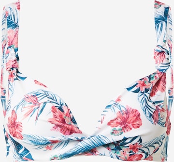 Hunkemöller T-shirt Bikinitop 'Vintage' in Wit: voorkant