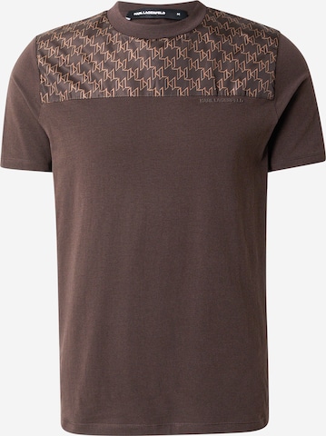 Karl Lagerfeld Koszulka w kolorze brązowy: przód