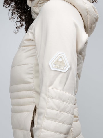 Giacca per outdoor ' Calypso Hybrid Hood ' di JACK1T in bianco