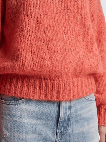 americandreams Oversized Sweater 'Leonnie' in Orange