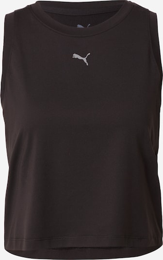 PUMA Sporttop 'Cloudspun' in hellgrau / schwarz, Produktansicht