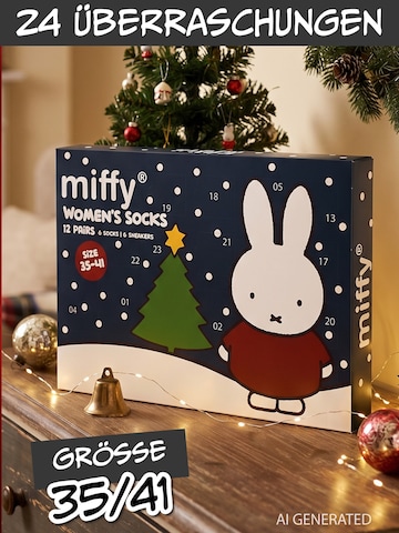 miffy Socken 'Adventskalender mit 12 Paar'‌‌‌‌ in Mischfarben