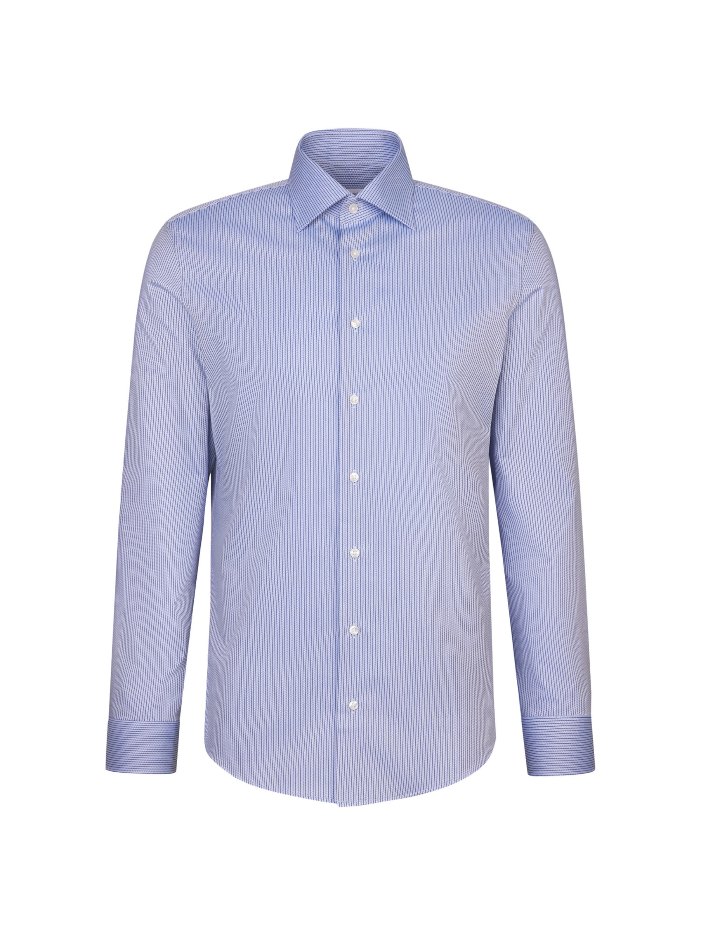SEIDENSTICKER Slim fit Zakelijk overhemd in Blauw: voorkant