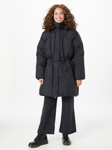 Manteau d’hiver 'MEGA BUBBLE PUFF BLACKS' LEVI'S en noir : devant