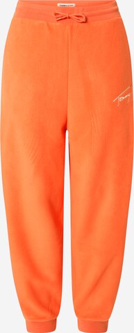 Tommy Jeans Trousers in Orange: front
