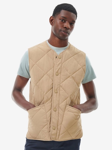 Barbour Bodywarmer in Beige: voorkant