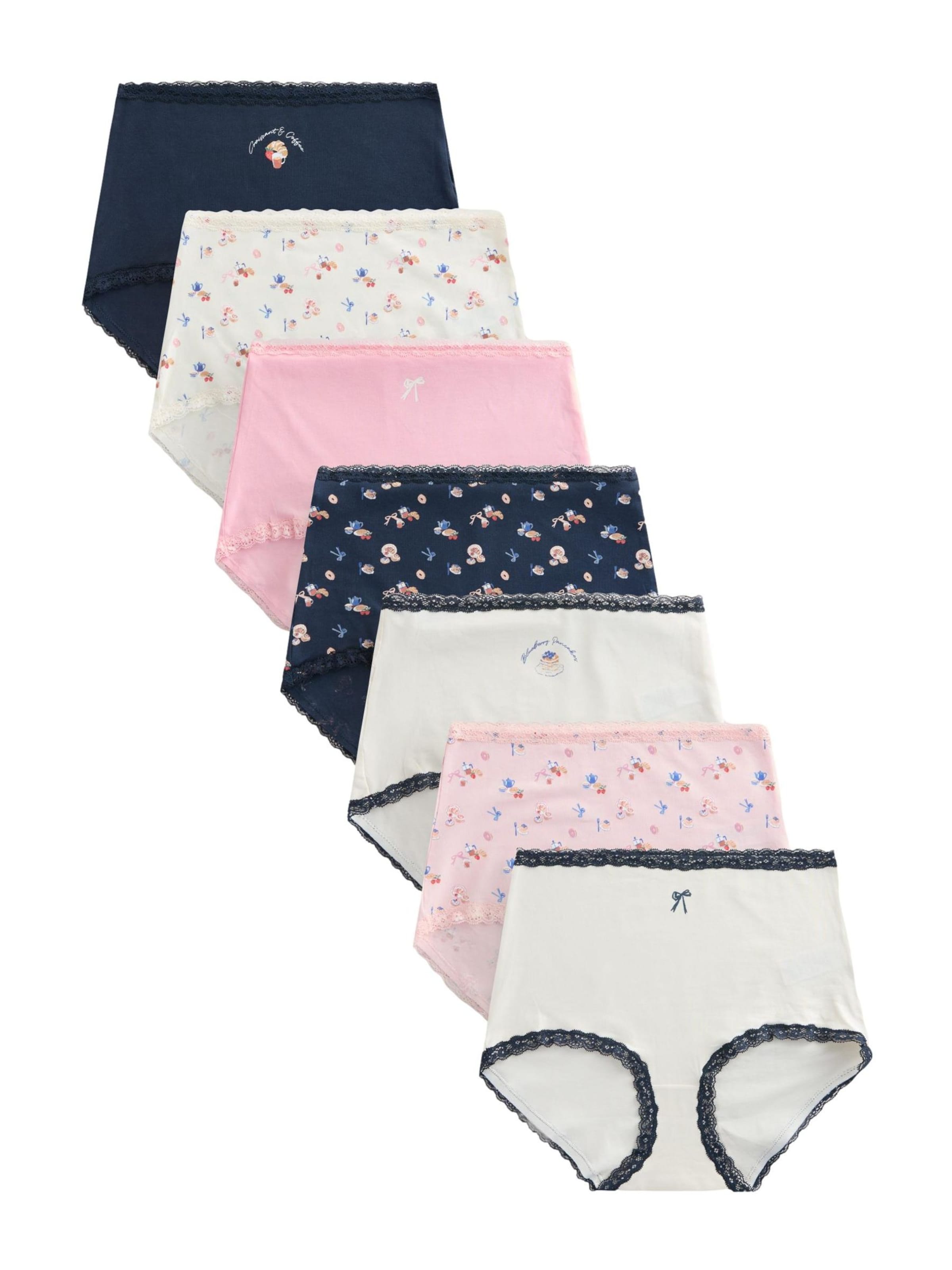 Moteriškos kelnaitės iš Next, spalva – tamsiai mėlyna / rožinė / rožių spalva / vilnos balta, Prekių apžvalga