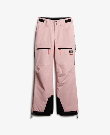 Regular Pantalon de sport Superdry en rose