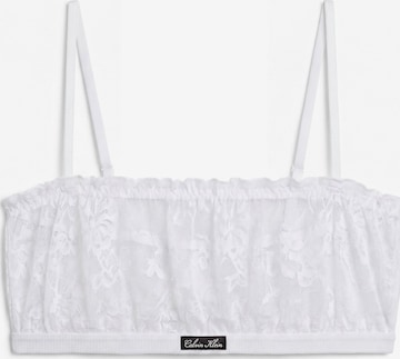 Bandeau Soutien-gorge Calvin Klein en blanc : devant
