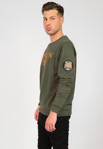 TOP GUN Sweatshirt '20213005 ' in Groen