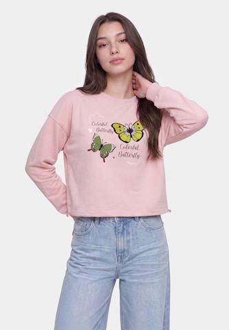 Sweat-shirt MYMO en rose : devant