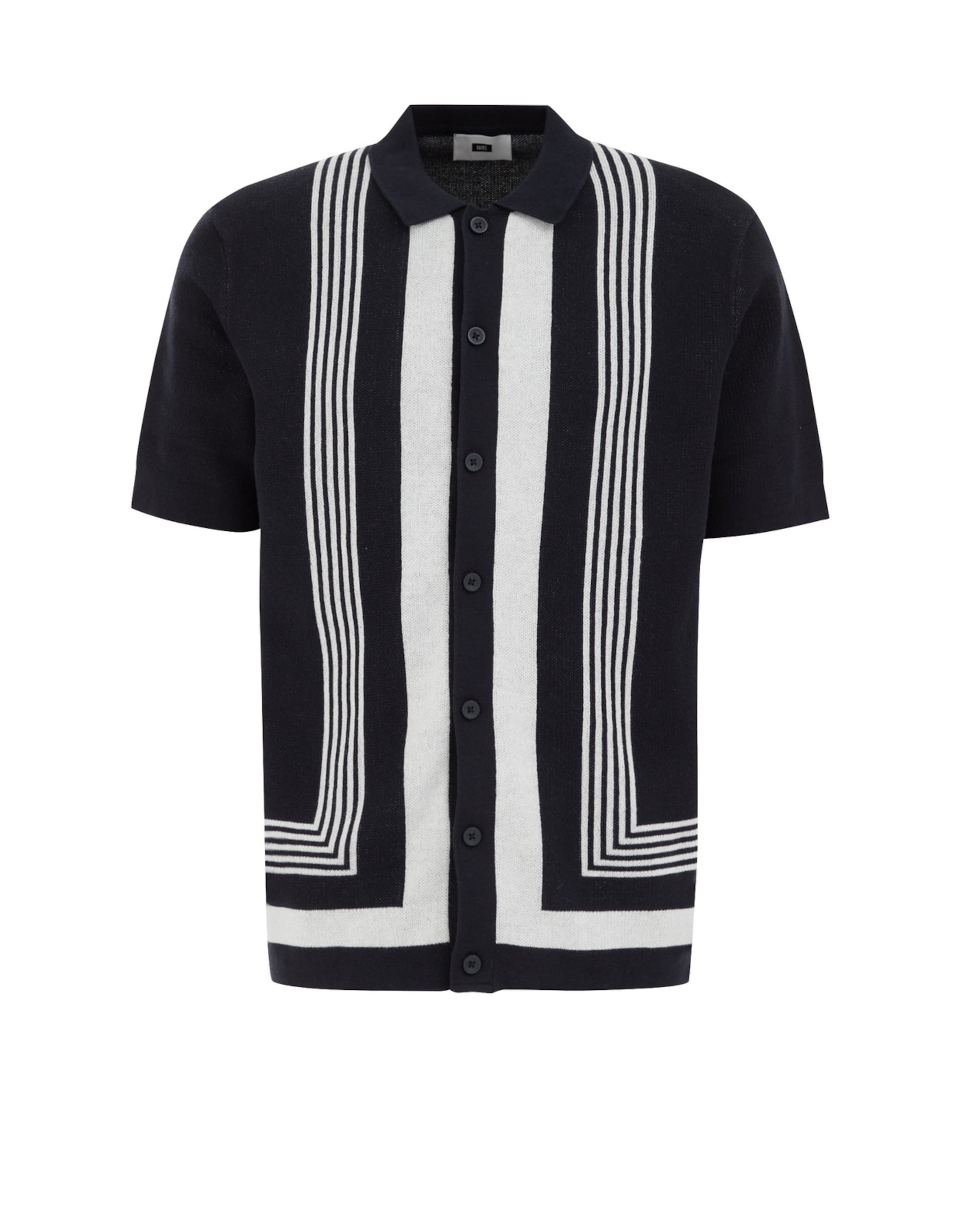 WE Fashion Средняя посадка Рубашка в Синий: спереди