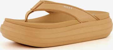 REEF Beach & Pool Shoes ' Cushion Bondi ' in Beige: front