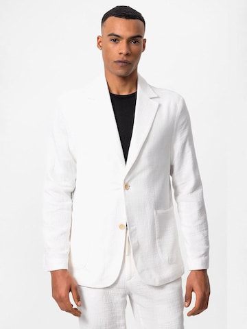 Antioch Slim fit Suit Jacket in White: front