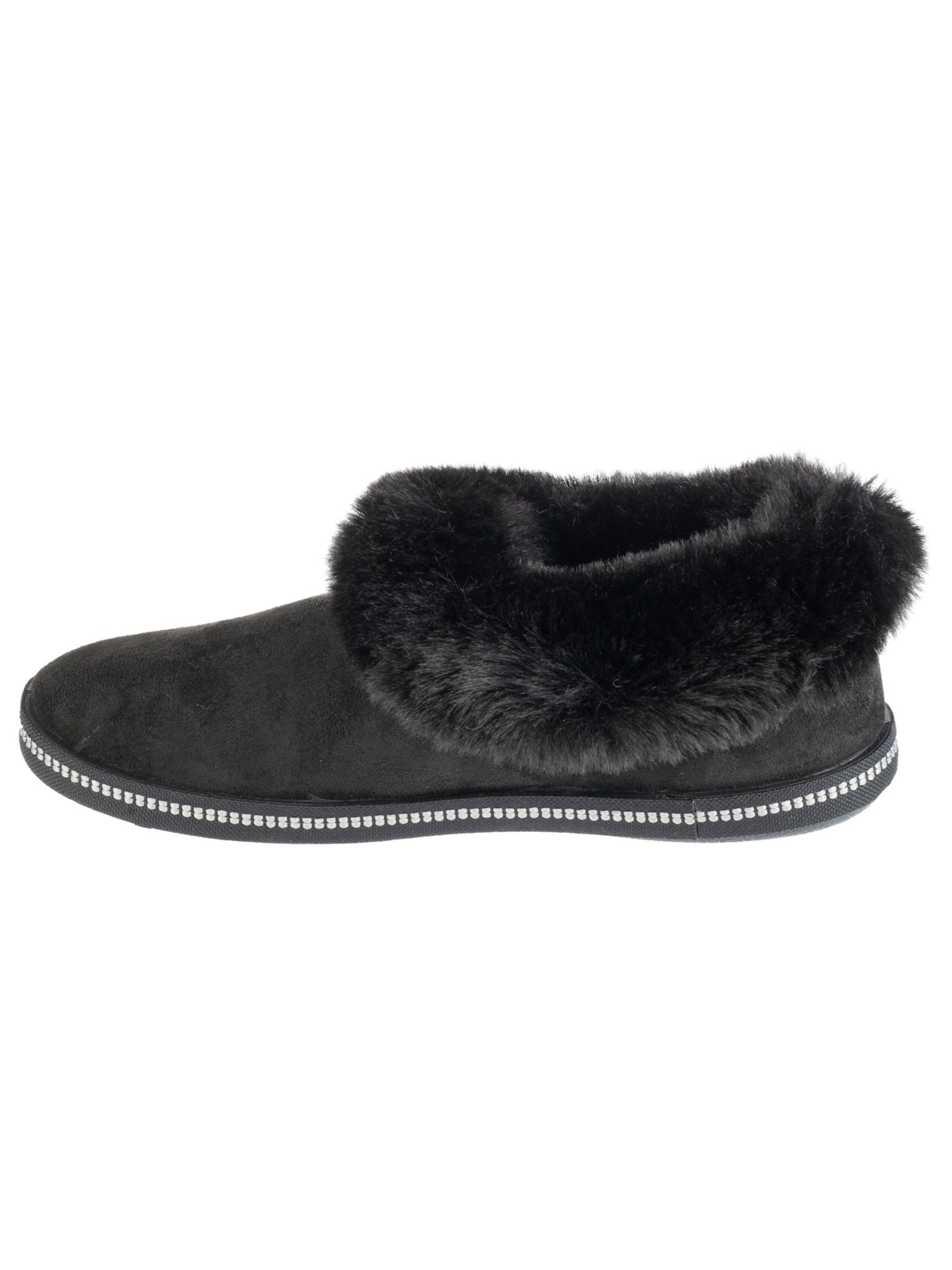 SKECHERS Huisschoenen 'Cozy Campfire - Winter Nights' in Zwart