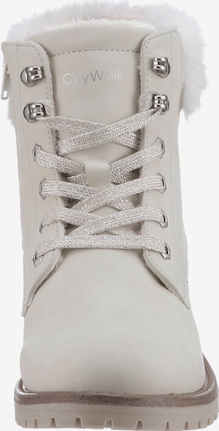 CITY WALK Lace-Up Ankle Boots in Grey