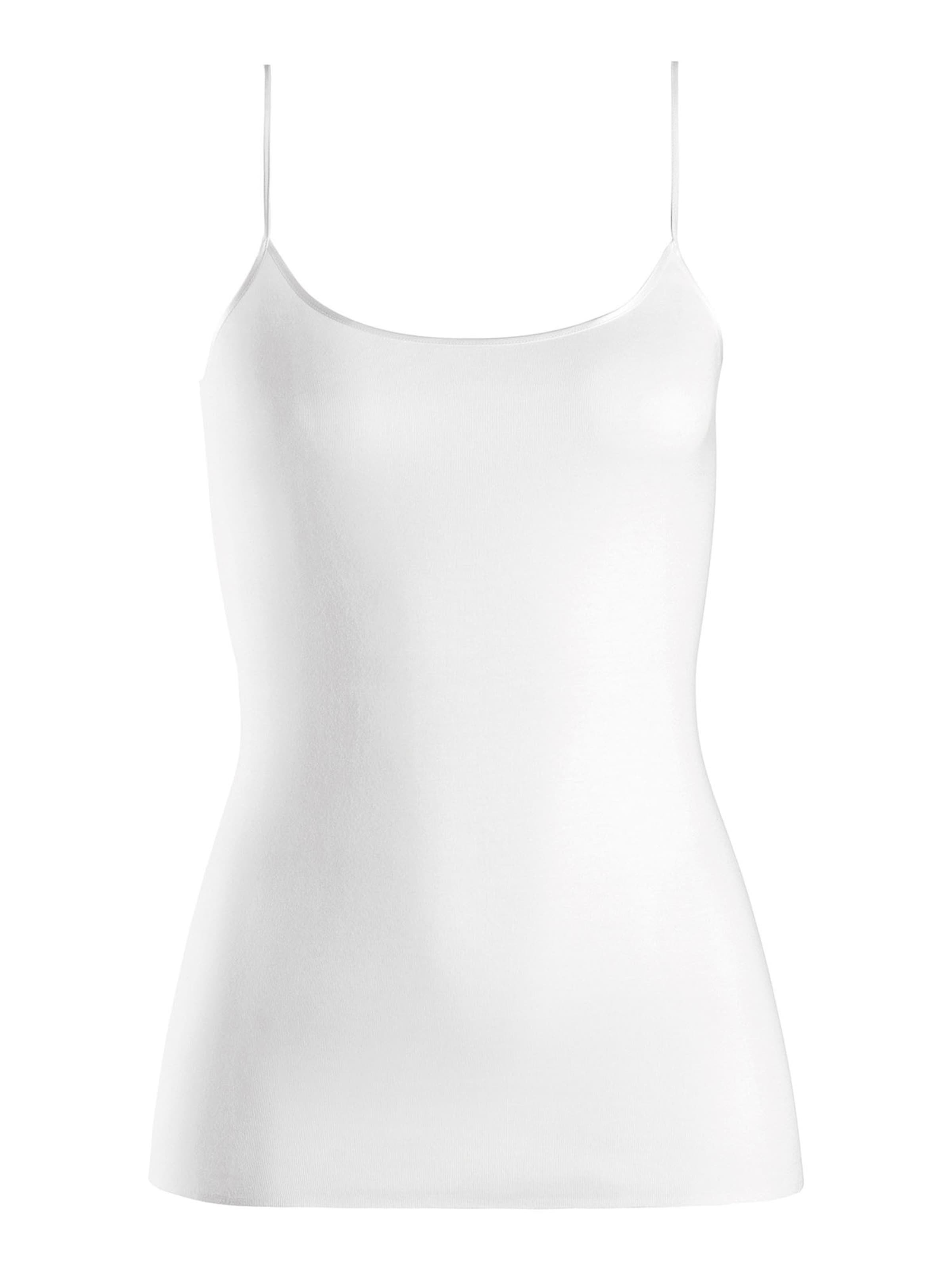 Hanro Top ' Cotton Seamless ' in White: front