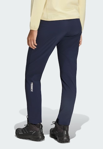 ADIDAS TERREX Slimfit Outdoorbroek 'Essentials' in Blauw