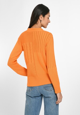 Peter Hahn Knit Cardigan in Orange