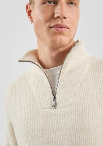 QS - Jersey en beige