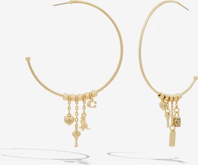 COACH Boucles d'oreilles en or, Vue avec produit