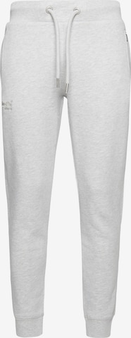 Superdry Tapered Pants in Grey: front