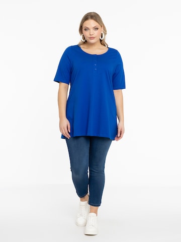 YOEK Tunic ' COTTON ' in Blue