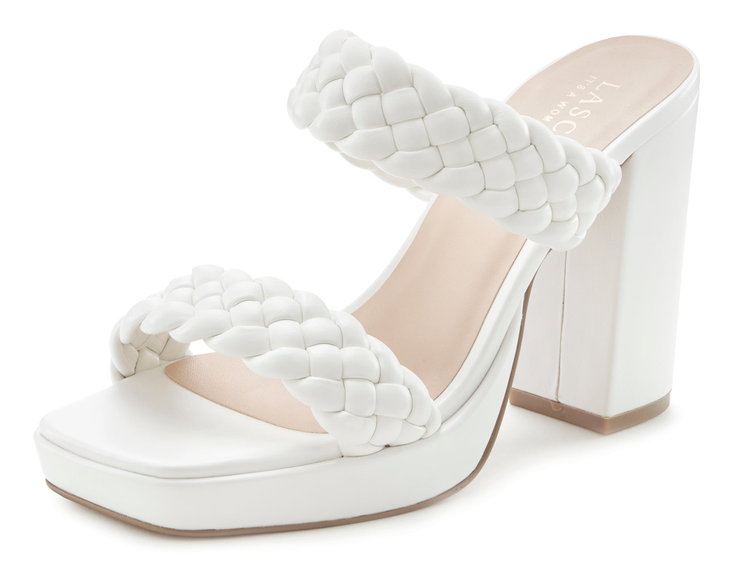 Sandalias con plataforma blanco para mujeres Comprar online