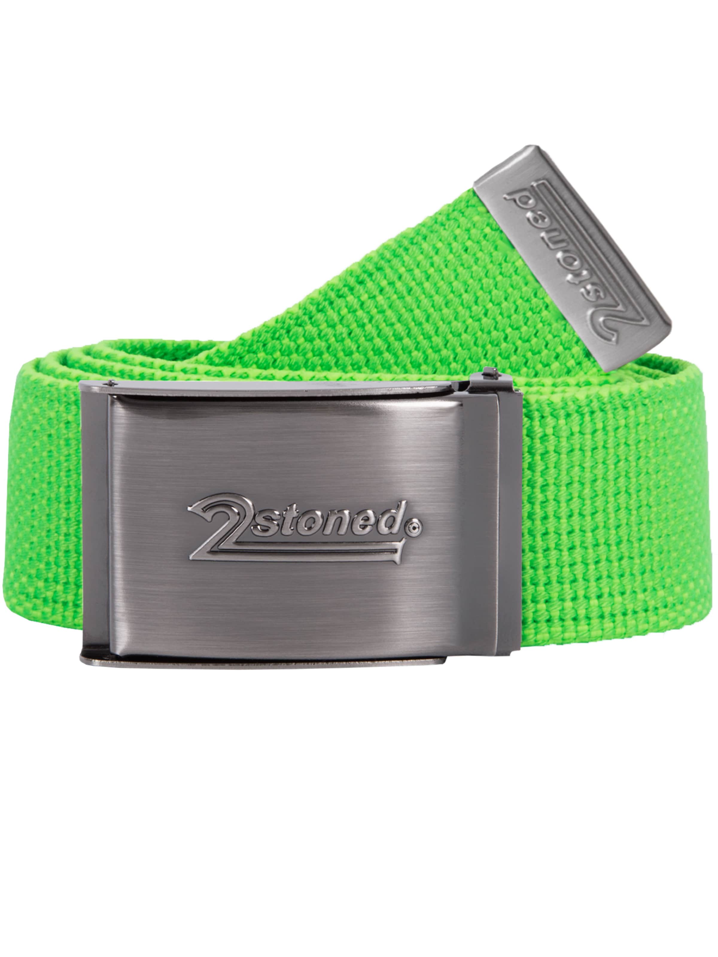 2Stoned Belt 'Classic SPEED Matt' in Green: front